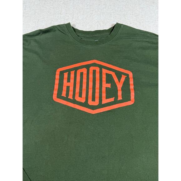 Hooey Men’s XL Green Long Sleeve Graphic Logo Western Rodeo T-Shirt Casual Top - Picture 4 of 7